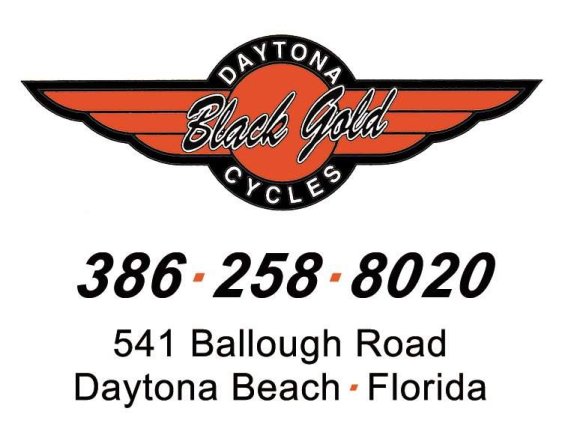 Daytona Black and Gold Motorcycles